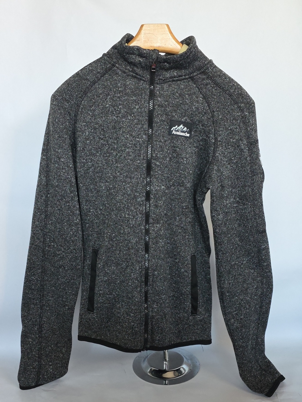 Avalanche Charcoal Gray Full-Zip Performance Fleece Jacket